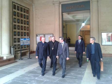 Mons. Parolin in prefettura a padova