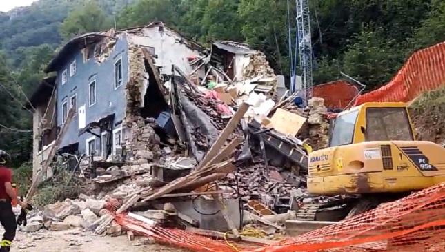 valdagno casa crollata