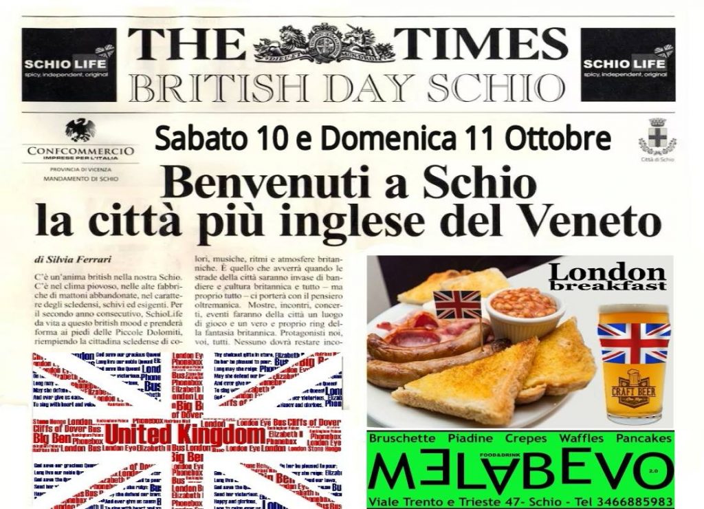 SCHIO diventa inglese: un week end British in arrivo