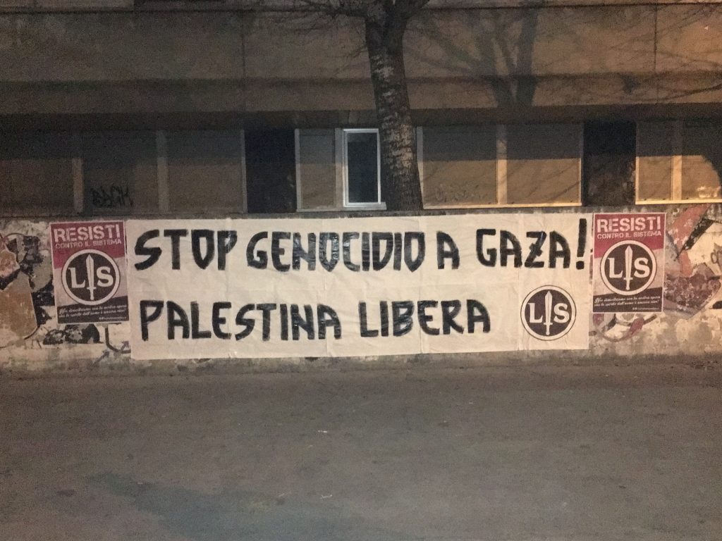 VICENZA – Nel giorno della memoria Forza Nuova contro il genocidio in Palestina