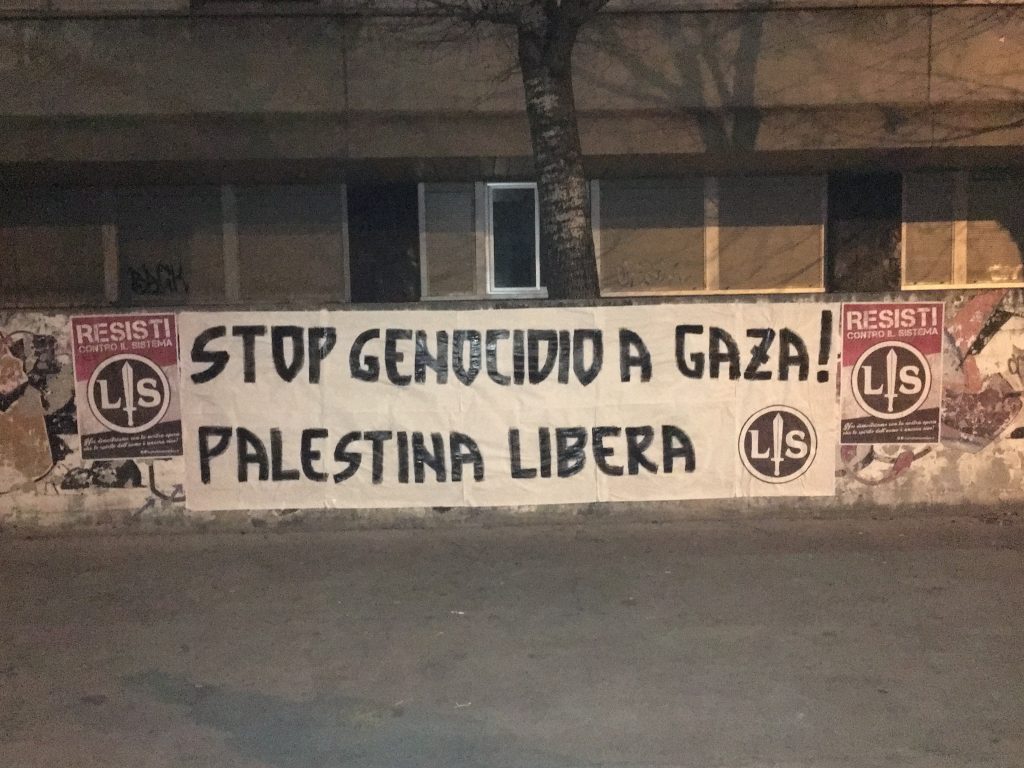 VICENZA – Nel giorno della memoria Forza Nuova contro il genocidio in Palestina