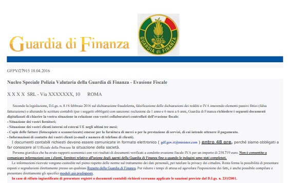 mail truffa attenzione