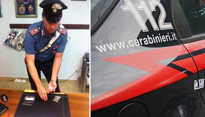 carabiniere-con-droga