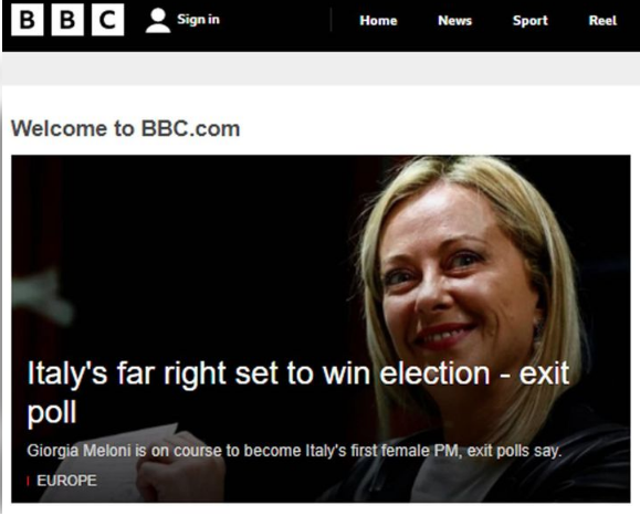 Svolta a destra dell’Italia: i titoli della stampa estera 